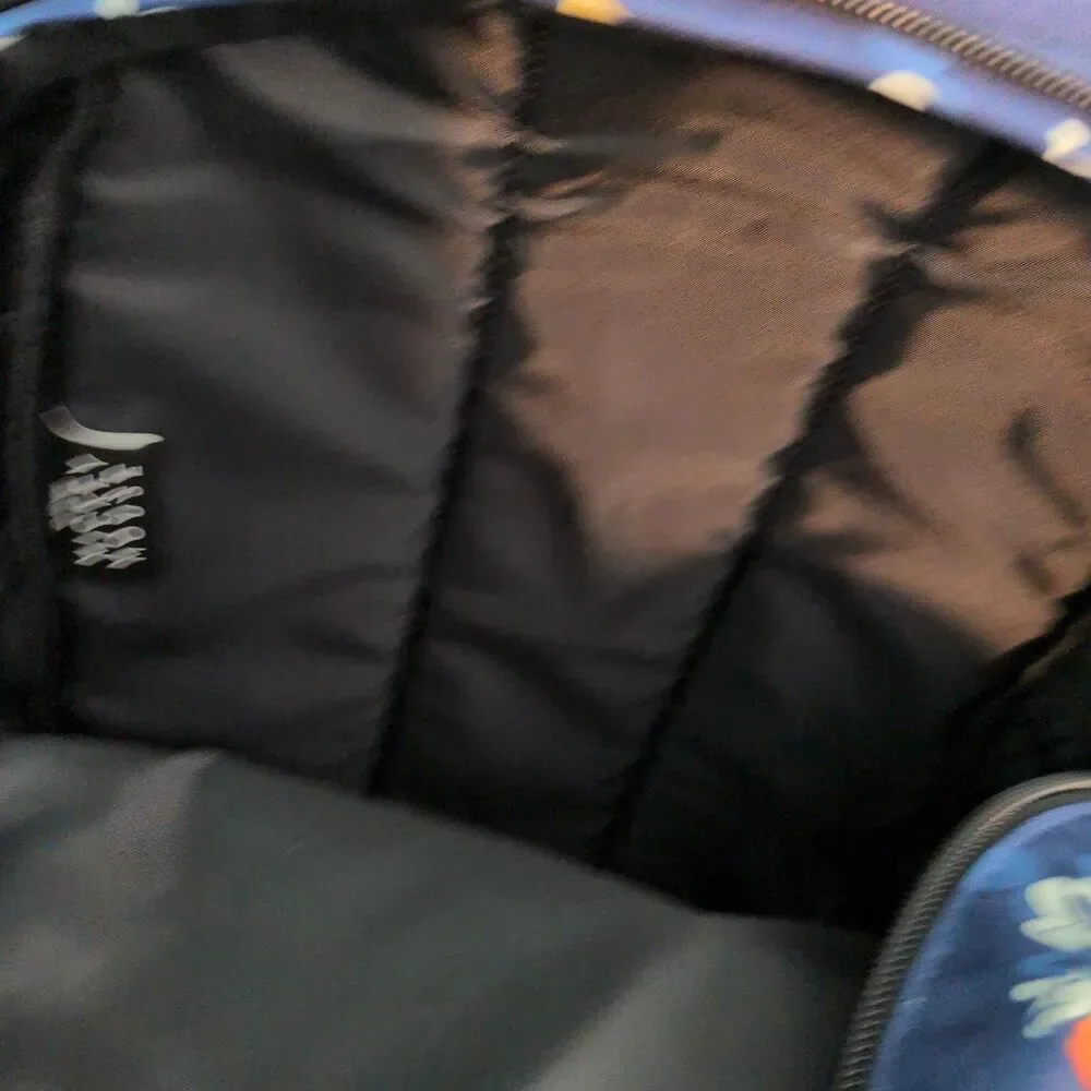 Disney Mickey Mouse Backpack Navy Blue All Over Mickey Mouse Graphic NEW